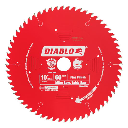 Diablo 10 in. / 254mm 60T Fine Finish Saw Blade