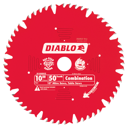 Diablo 10 in. / 254mm 50T Combination Saw Blade