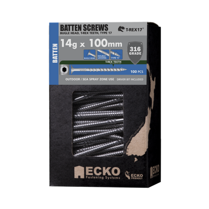 Batten Screw XGuard 14Gx90 T-REX17 (25-500 Pk)