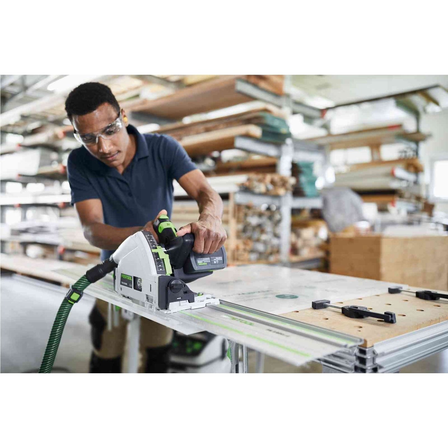 FESTOOL TSC 55 KEB CORDLESS PLUNGE SAW KIT WITH FS 1400 GUIDE RAIL 575464