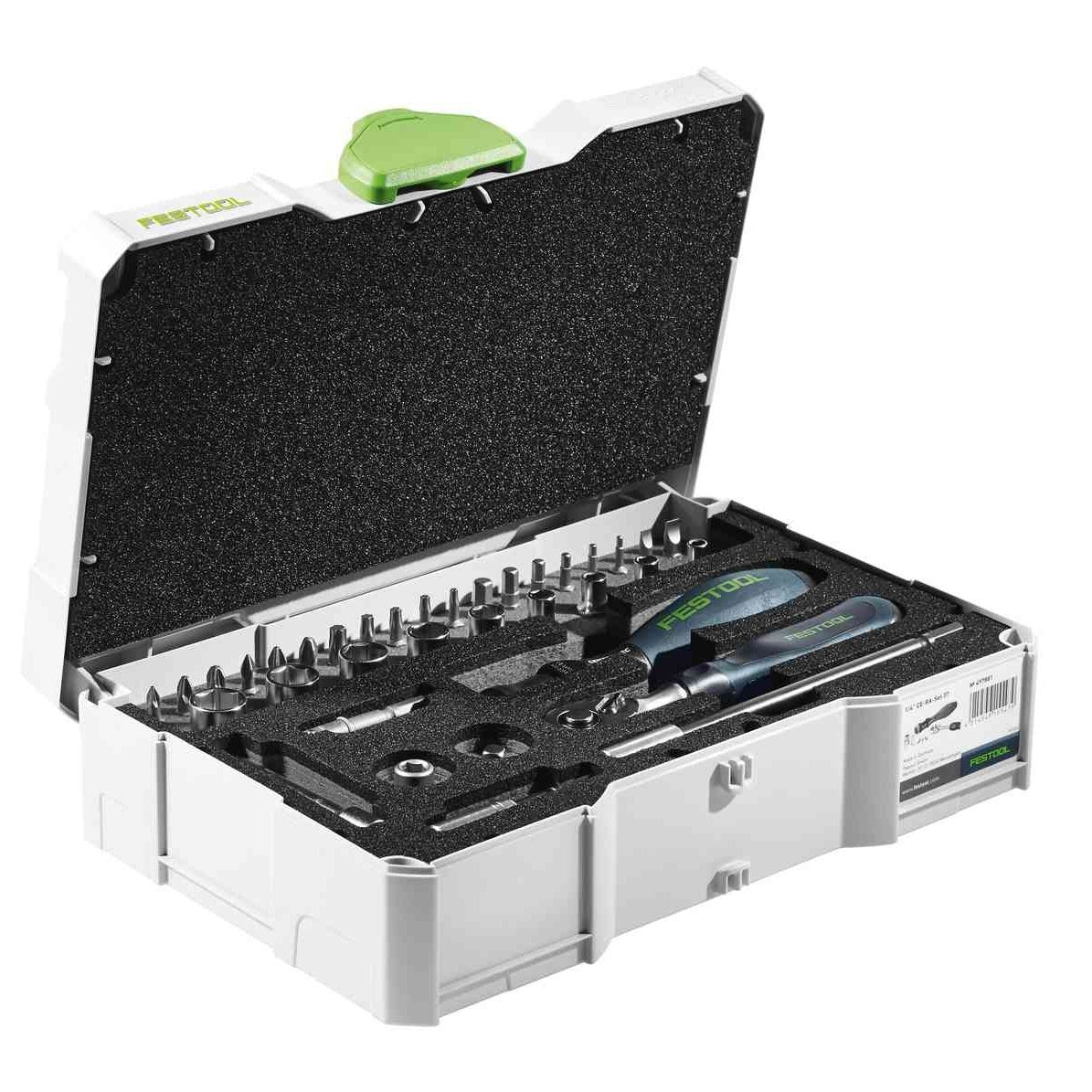 FESTOOL SYS-Mini Ratchet Set 1/4 inch 37 Piece 497881 tool-junction-nz