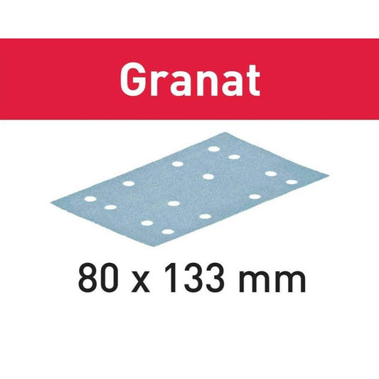 80 x 133 Festool Granat Sandpaper 50/100pk