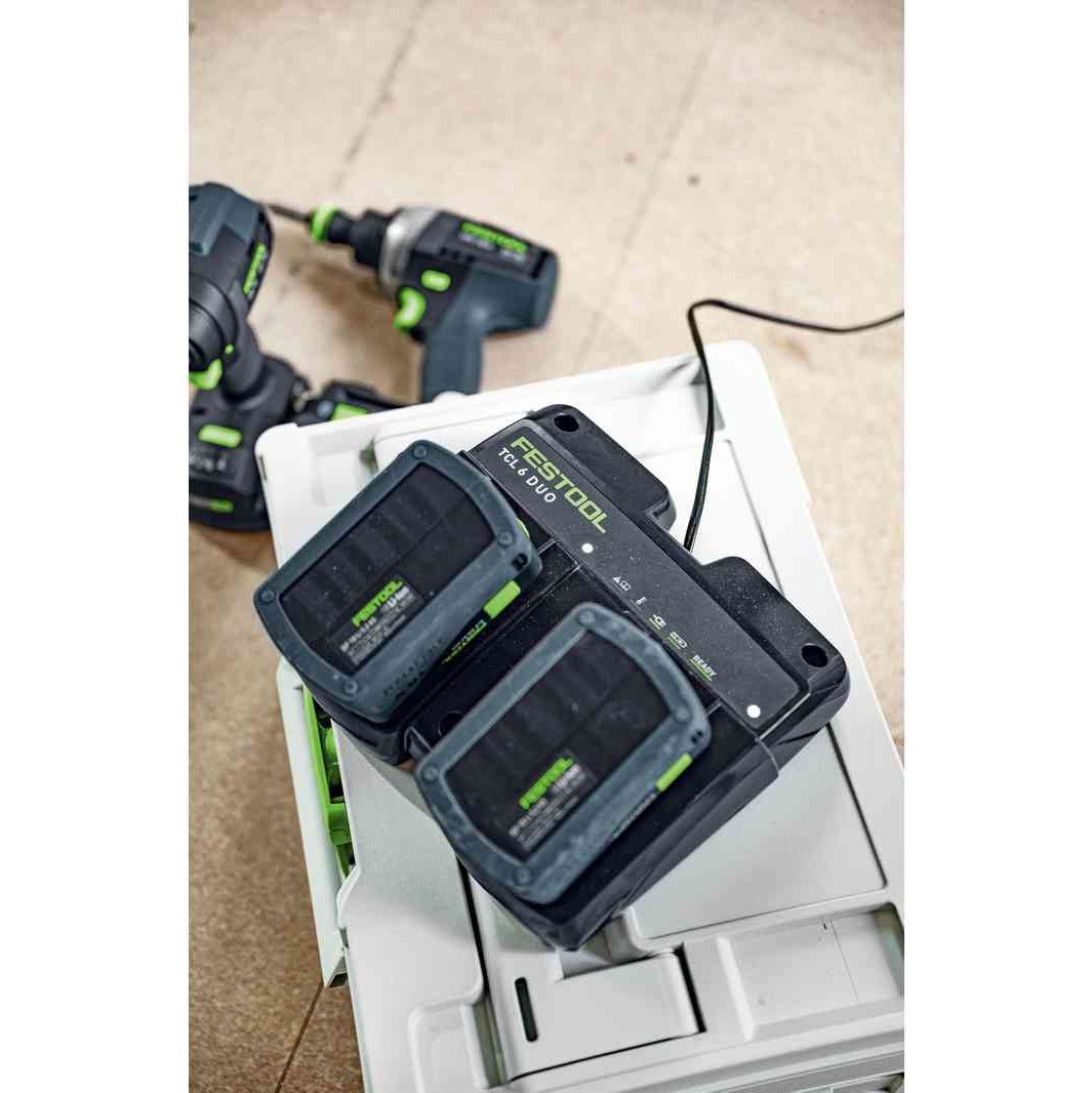 Festool Twin 6 Amp Fast Charger TCL 6 DUO (577020)