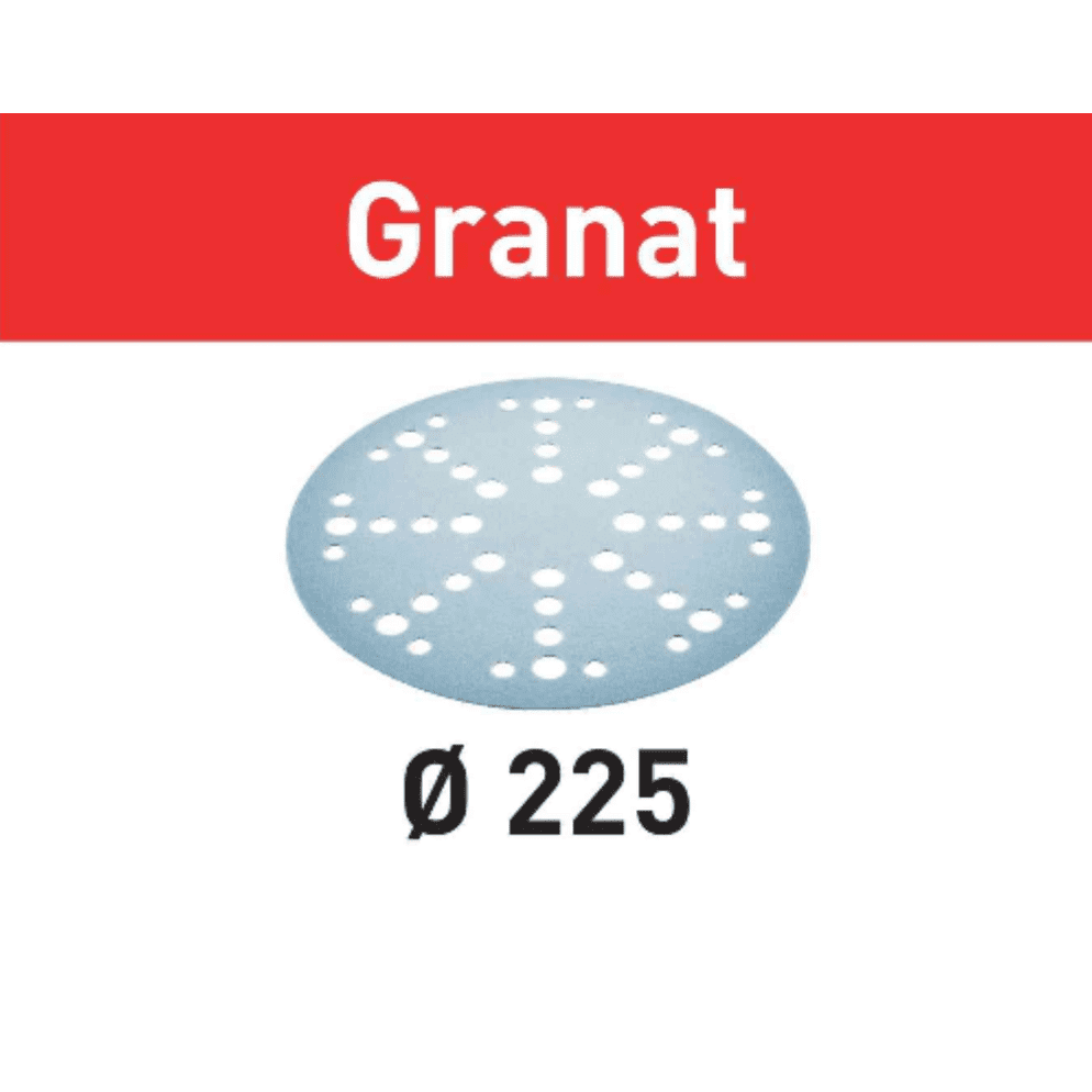 D225 Festool Granat Sandpaper 25Pk