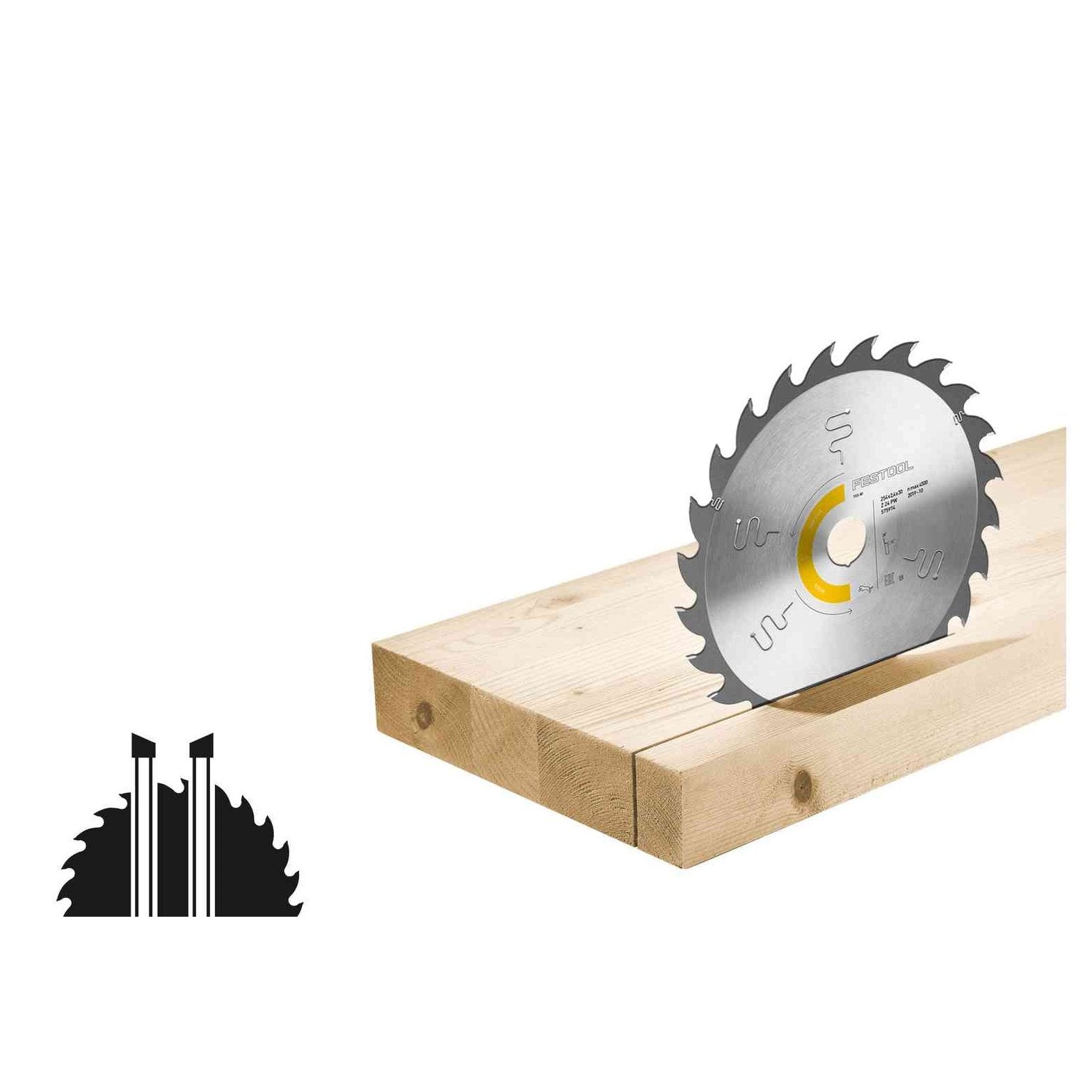 254 mm FESTOOL BLADE WOOD RIP CUT 254x2.4x30 PW24 SUITS: TKS80 (575974