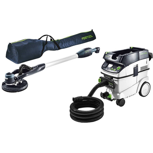 FESTOOL LHS 225 PLANEX EASY LONG REACH POLE SANDER WITH CT36 AUTO CLEAN EXTRACTOR