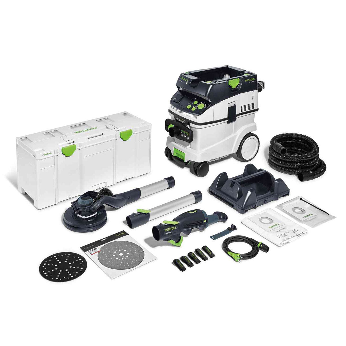FESTOOL PLANEX, LHS 2 225 LONG-REACH POLE SANDER SET WITH CT36 DUST EXTRACTOR