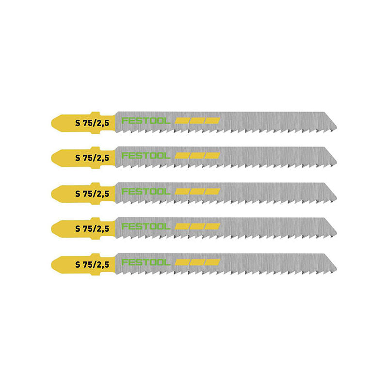 FINE CUT JIG SAW BLADE FOR WOOD S 75/2.5/5 204256