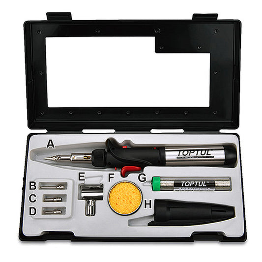 Gas Soldering Iron Set 8pc egae0801