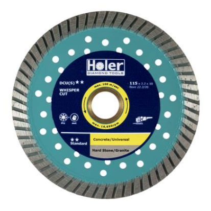 HOLER DDS0115-005 WHISPER CUT TURBO BLADE 115X2.2X10MM DCU S ★★