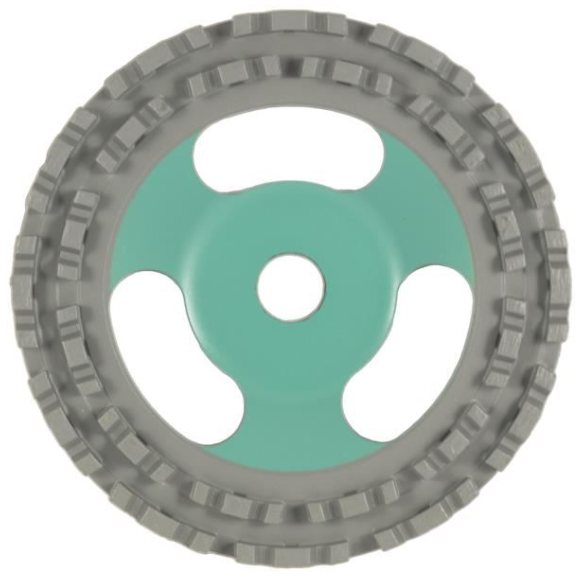 HOLER DGC0100-DRWM16 Cup Wheel | Double Row | 100mm | Grey P40 | DRWM ★★★