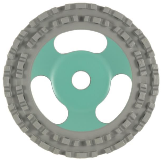 HOLER DGC0100-DRWM16 Cup Wheel | Double Row | 100mm | Grey P40 | DRWM ★★★