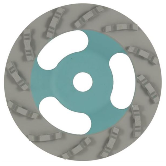 HOLER DGC0100-TSWM08 Cup Wheel | Turbo Spiral | 100mm | Grey #40 | TSWM ★★★