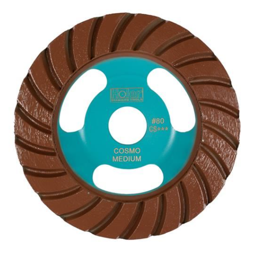 HOLER DGC0125-CS-020 Cup Wheel | Cosmo Spiral | 125mm | Medium Brown #80 | CS ★★★