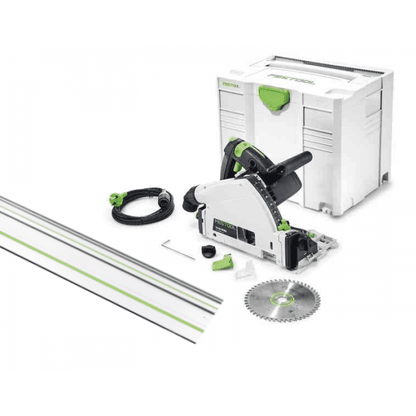 NEW FESTOOL TS 55 FEBQ PLUS PLUNGE SAW WITH FS 1400 GUIDE RAIL