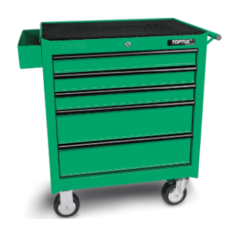 Roll Cabinet 5 Drawer Mobile GREEN LARGE tcaa0501