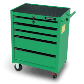 Roll Cabinet 5 Drawer Mobile GREEN SMALL tcab0501