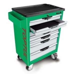 Roll Cabinet 7 Drawer GREEN Pro Line Series tcac0701