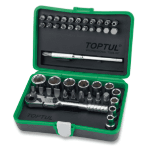 Socket & Bit Set 1/4"Dr 45pc gadw4501