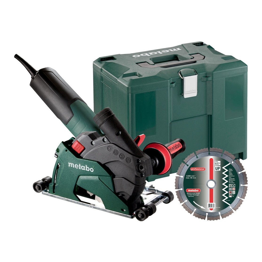 METABO 1350 W 125 MM DIAMOND CUTTING SYSTEM INCLUDING EXTRACTION SHROUD (T13-125CED)