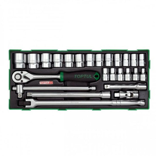 TI Socket Kit 1/2"Dr 25pc Metric gtb2504