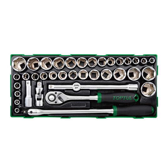 TI Socket Kit 1/2"Dr 38pc SAE/MM gtb3819
