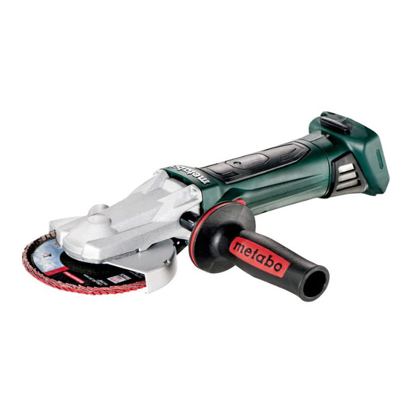 METABO 18 V 125 MM FLAT-HEAD ANGLE GRINDER WITH QUICK LOCKING NUT IN METALOC II CASE - BARE TOOL (WF18LTX125QUICK)