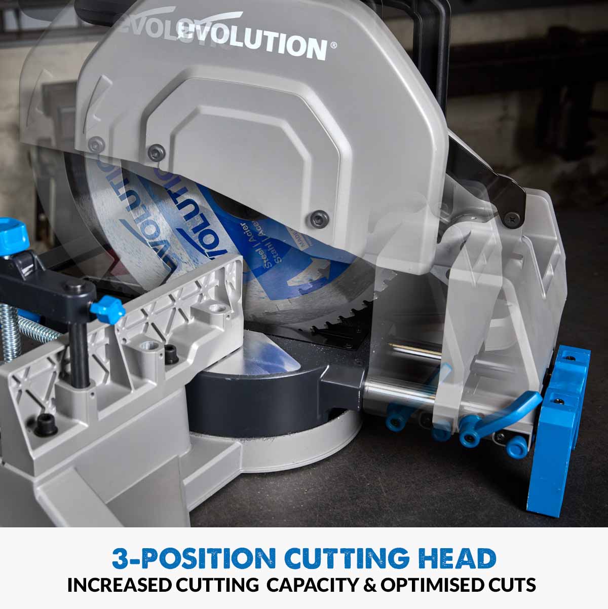 Evolution Heavy Duty Metal Cutting Mitre Chop Saw S355MCS tool-junction-nz